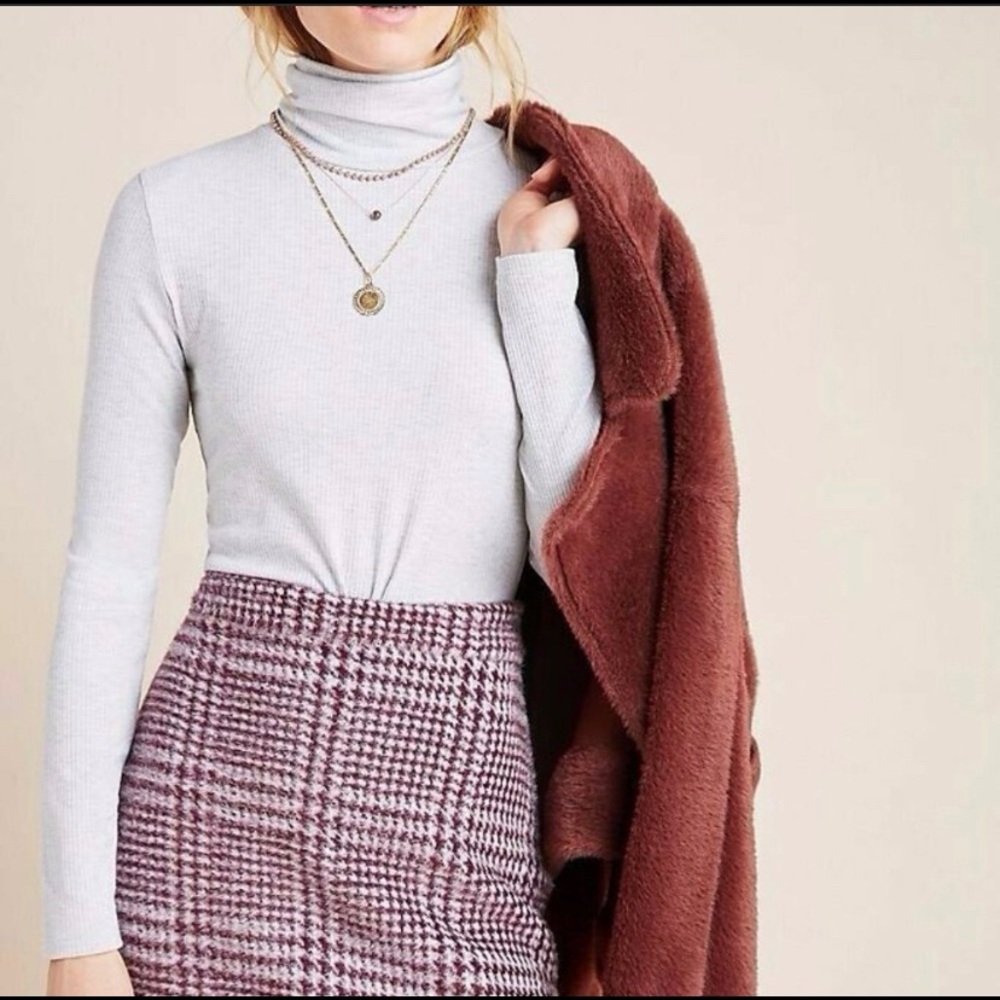 NWT Anthropologie Gregoria Textured Mini Skirt